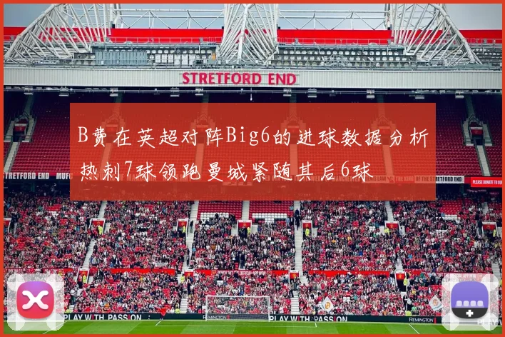 B费在英超对阵Big6的进球数据分析热刺7球领跑曼城紧随其后6球