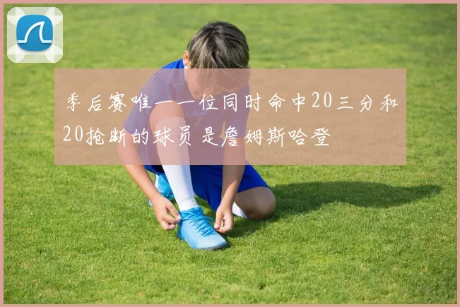 季后赛唯一一位同时命中20三分和20抢断的球员是詹姆斯哈登