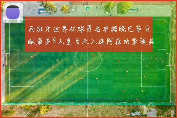 西班牙世界杯球员名单揭晓巴萨贡献最多8人皇马未入选阿森纳紧随其后3人并列第二